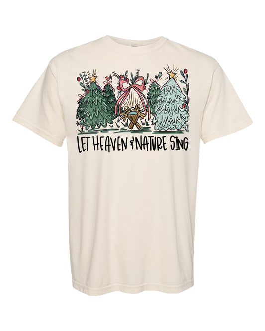 Let Heaven & Nature Sing Unisex Garment-Dyed Heavyweight T-Shirt (Ivory)